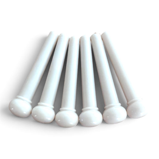 Beryl Essentials white plastic bridge pins set
