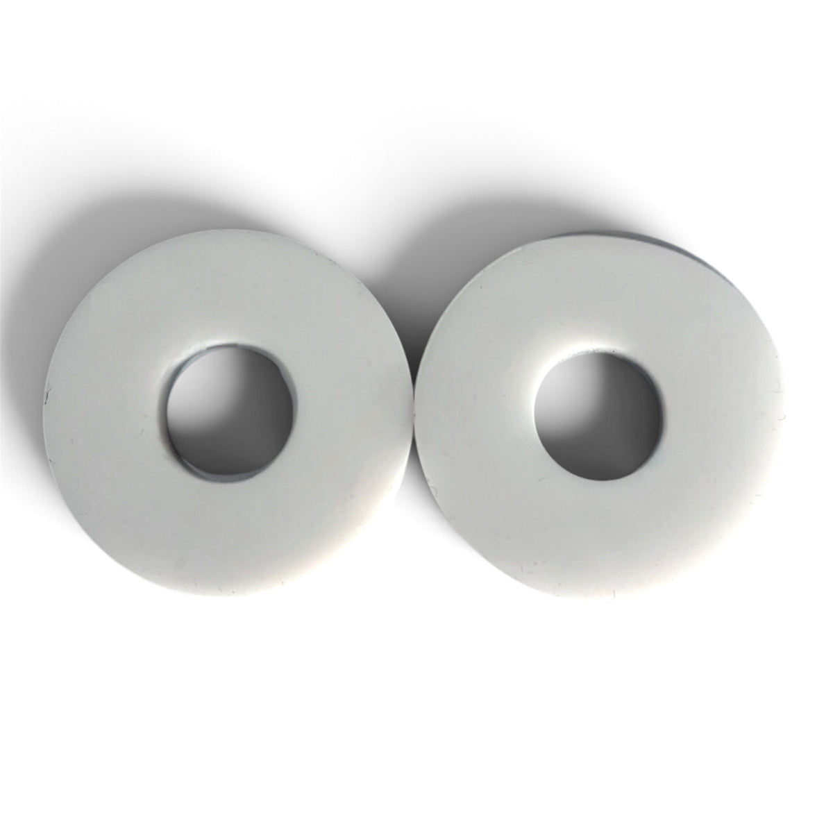 Beryl Essentials rubber strap locks pair, White