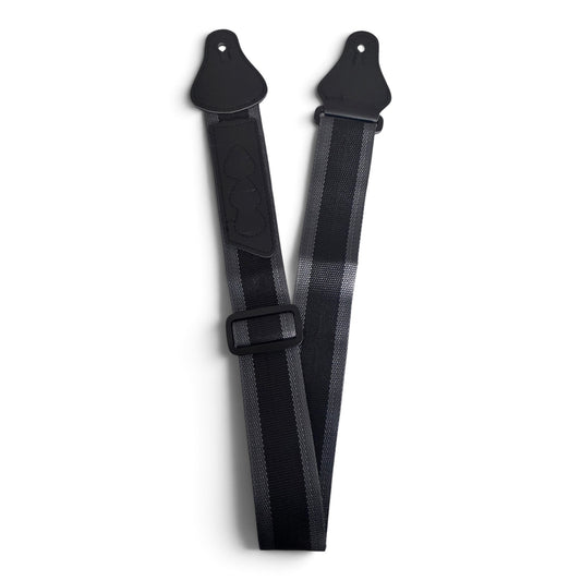 Beryl Essentials guitar strap in black and grey