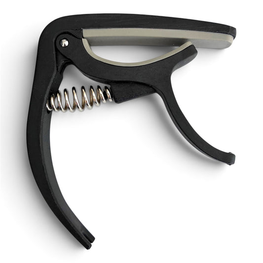 Beryl Essentials black plastic guitar capo with bridge pin puller